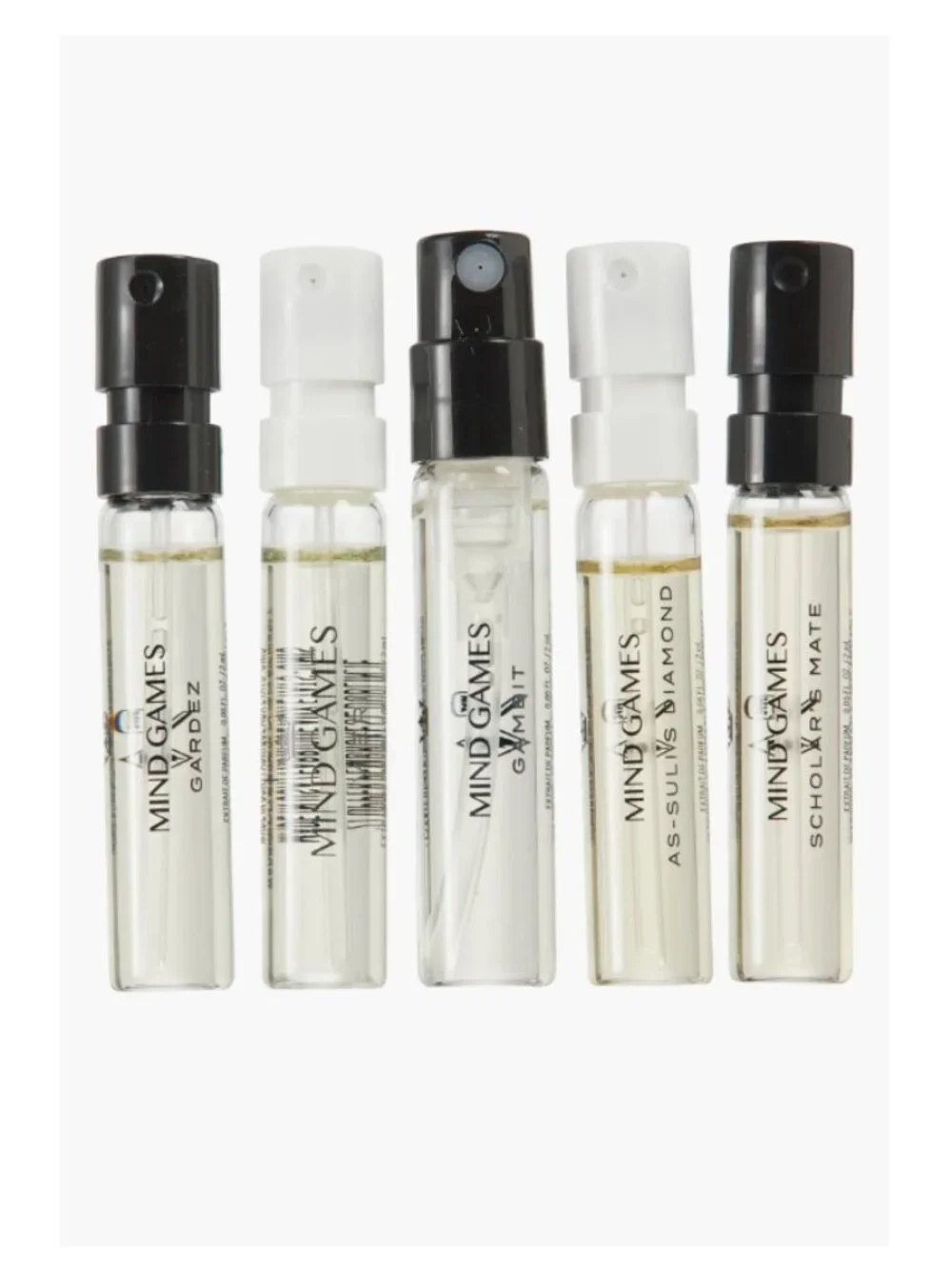 Mind Games Woody Olfactive Extrait Mini Set-Luxury Collection5x2ml-5pc-BOXED-NEW